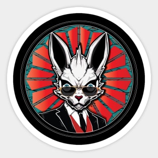 Mad Rabbits with a Vintage Vibe Sticker